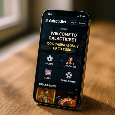 GalacticBet - Mobile Casino App - Responsive Gaming Experience